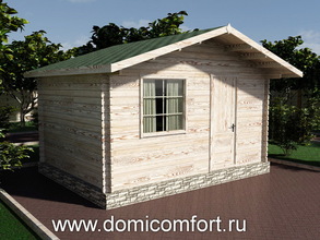 Дачная бытовка из бруса 4х3